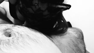 Good kitty sucks a big cock