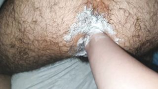 Fisting my boyfriend's ass