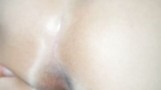 Doggystyle with pussy queefs & pussy hole close up after sex