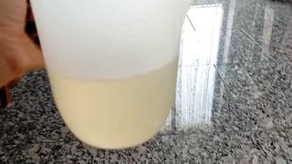 I piss in a measuring jug and it's almost 700 ml ! Could you drink it all ?