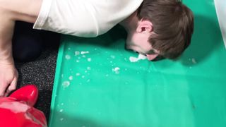 I spit on the floor and make the slave lick my nectar!