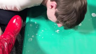 I spit on the floor and make the slave lick my nectar!