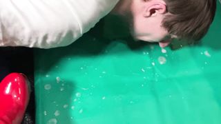 I spit on the floor and make the slave lick my nectar!