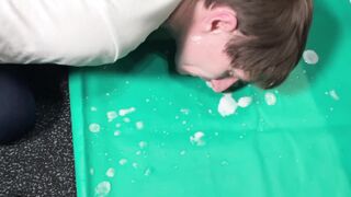 I spit on the floor and make the slave lick my nectar! 2