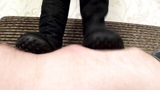 Under Sweet Weight - Cynthia - Winter Boots Trampling Close-up