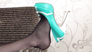 Under Sweet Weight - Loveina Lux - Shoes Dangling in Stockings