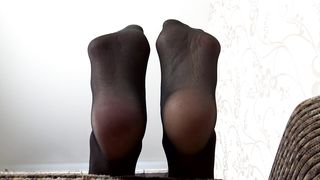 Under Sweet Weight - Maria - Office Girl Shoes Dangling in Stockings