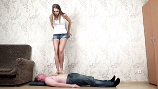 Under Sweet Weight - Megan - Hard Barefoot Trampling