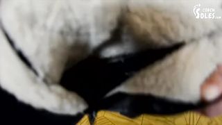 18 y/o seduction in boots and pantyhose, POV (foot worship, nylons, long toes, teen feet, sexy feet)