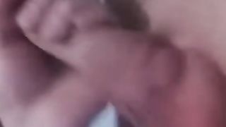 Husband in stockings films as strangers use his slut wife's holes