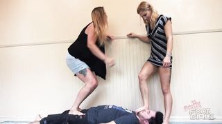 BrattyFootGirls - HeatherT & Mariah - Breaking His Balls