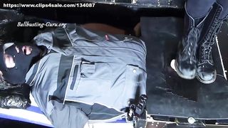 Extreme Angel and new Model Tanni throat standing and jumps full weight standing on cockhead and Balls with Doc Martens