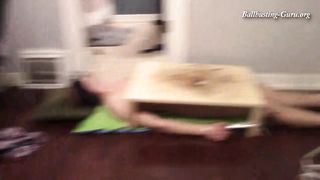 Extreme cock crush stomp legging boots