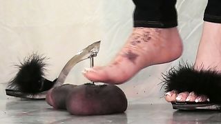 Sweetfeet & Ball Crushing Stilettos Tortures Balls