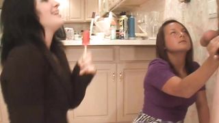 Emma and Megan - Ball Punching Kicking by frustrated 18 year olds