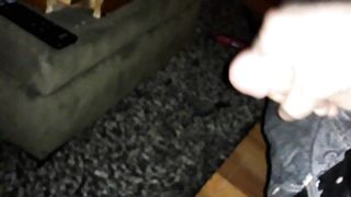 Jacking off on my buddy's couch