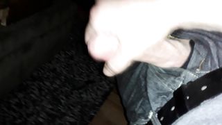Jacking off on my buddy's couch