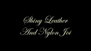 Chateau-Cuir - Shiny leather and nylon JOI