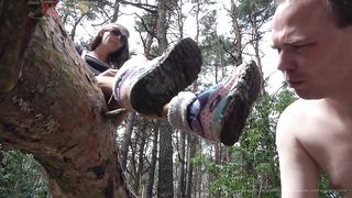 dirty sneaker worship and nasty trampling