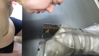 lick my muddy boots clean