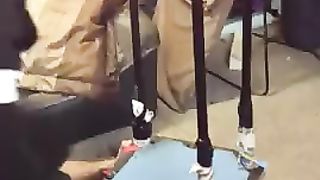 Girls Jump on his Head