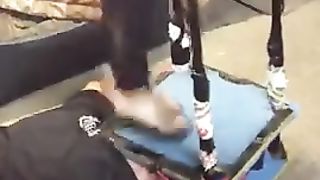 Girls Jump on his Head