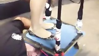 Girls Jump on his Head