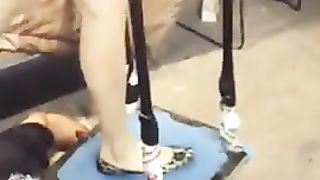 Girls Jump on his Head