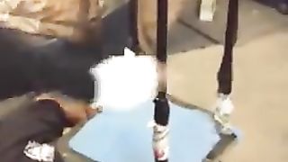 Girls Jump on his Head