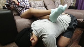 FEmdome Mistress FOOT SLAVE WORSHIP FEET SOCKS