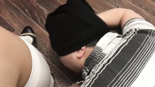 Femdome Slave Lick Black Shoes Mistress