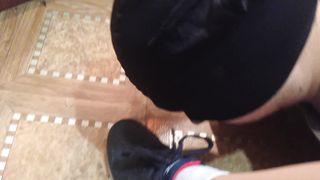 Kiss Socks Nylon and Lick Boot Femdome Home