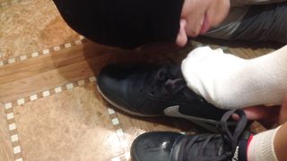 Kiss Socks Nylon and Lick Boot Femdome Home