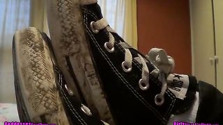 GoddessesFootboy - Cruel Bitches order slave To Lick Their Waitressing Shoes