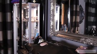 Mistress Courtneys Fetish Lair - Nipple - Chastity Tease in Rubber Bodybag