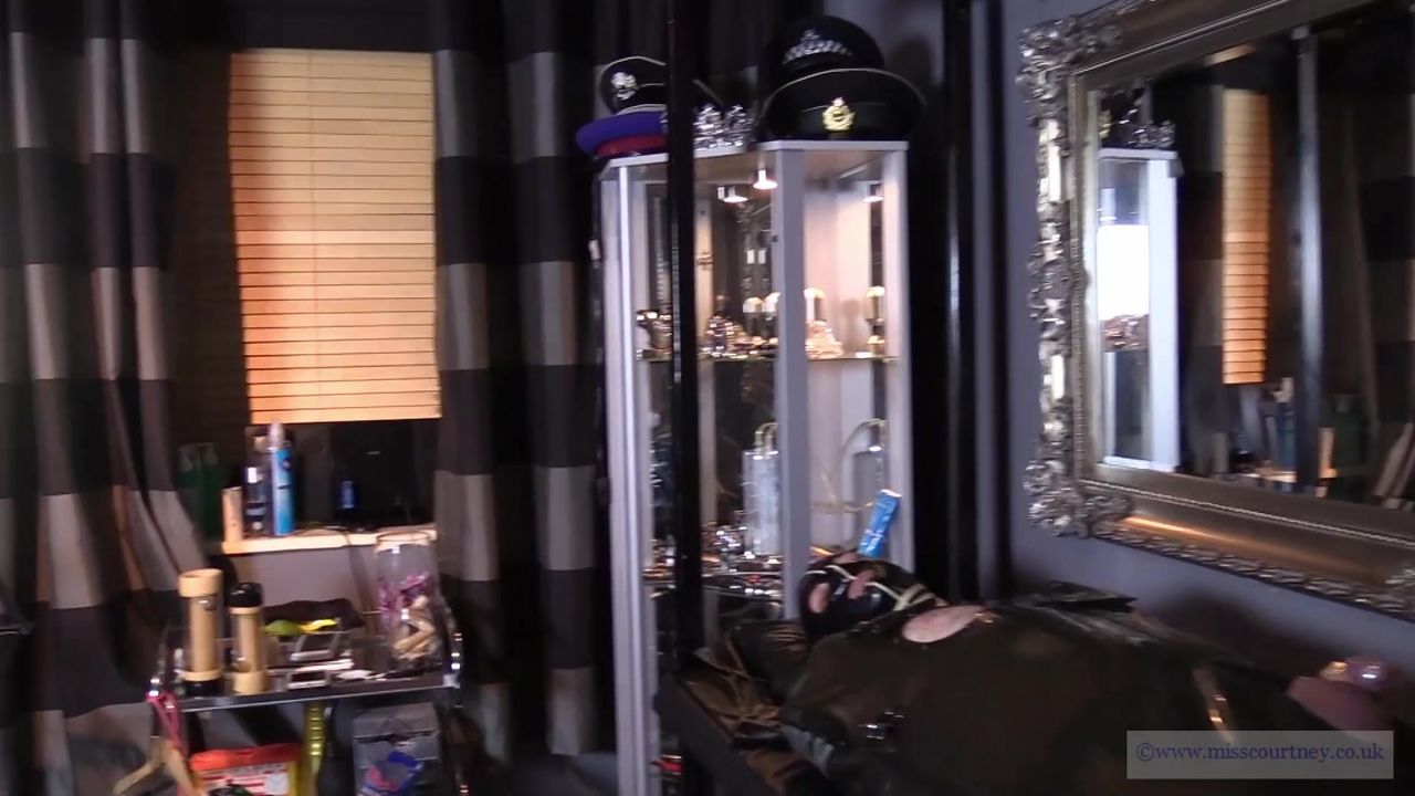 Mistress Courtneys Fetish Lair - Nipple - Chastity Tease in Rubber Bodybag