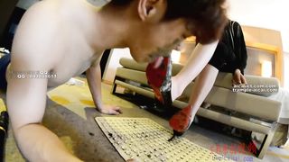 Chinese 萱萱 高跟舔泥