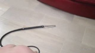 Mistress Gaia whips slavegirl