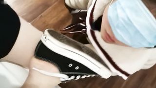 Chinese Lesbian Foot Worship 6
