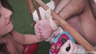 EllaKross - Deflowering a Slave with Ass to Mouth