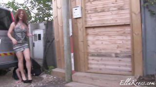 EllaKross - Humiliating A Slave Out In The Open