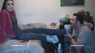 Lick mistress' feet