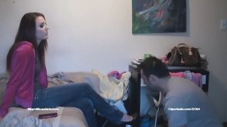 Lick mistress' feet