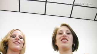 Spitting-Girls - Demy & Kathi - They make out and you swallow their spit