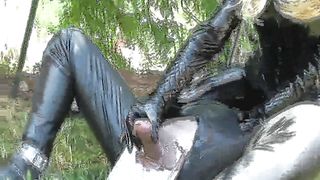 Facesitting-Queen - nail urethra rubber slave