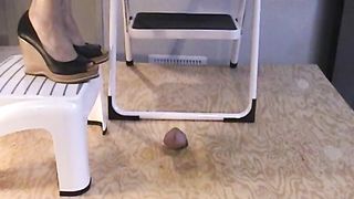 Brown Wedge Stomp Jump