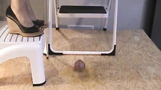 Brown Wedge Stomp Jump