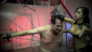 ENDLESS UNBEARABLE WHIPS TO HIS NIPPLES - Empress Kim Lee