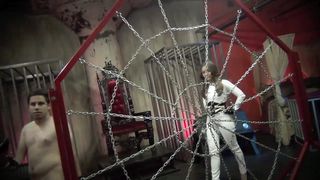 FIRST TIME SLAVE GETS DOUBLE THE BEATING - Mistress Sherry Blossom, Mistress Mina