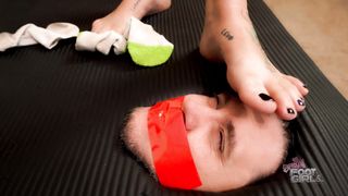 BrattyFootGirls - Jessica & Vanessa - Whose Big feet Stink Most